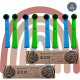 green-goose Oral B Houtskool Opzetborstels | 2x4 Stuks | Kids by green-goose