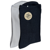 Damessokken green-goose bamboe donkerblauw met label