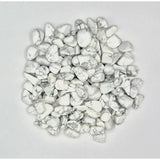 Howlite tumbled chips by Moonlight Gemstones, white with gray veining, 1–3 cm, 100 g