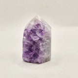 Amethyst agate point Uruguay 88g, druzy purple crystal by Moonlight Gemstones
