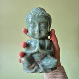 Amazoniet Boeddha beeld, XL, 15 cm, Moonlight Gemstones
