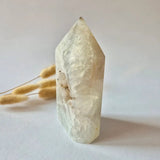 Uruguay agate quartz druzy tower, pale translucent crystal, 453 g