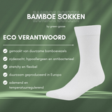 green-goose Bamboe Sokken - Wit; witte bamboo-sokken van het merk green-goose