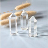 Set of three clear quartz crystal towers, 4-6 cm, by Moonlight Gemstones