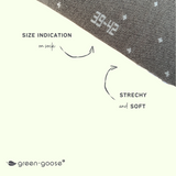 green-goose Bamboe Herensokken, bruin met witte stippen, 4 paar, 85% bamboe
