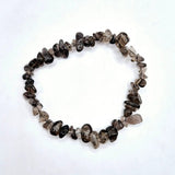 Smoky quartz chip bracelet, 19 cm, Moonlight Gemstones