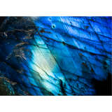 Wenskaart A6 Labradoriet Edelsteen by Moonlight Gemstones, iridescent blue labradorite
