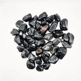 Crystal Black Onyx tumbled stones, 3–4 cm, about 30 pieces