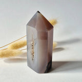 Moonlight Gemstones Druzy Agaat Toren uit Uruguay #106, 151 g, natuurlijke geode edelsteen