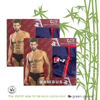 green-goose Bamboe Herenslips - 2 Stuks - Grijs en Rood - 85% Bamboe