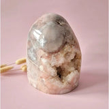 Moonlight Gemstones XXL Edelsteen Druzy Pink Amethist Geode Freeform, 3425 g