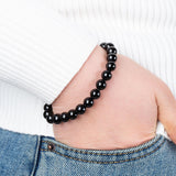 Zwarte toermalijn armband - elegante bescherming