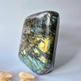 XXL Labradoriet freeform van Moonlight Gemstones 3351g met intense iriserende glans en spirituele bescherming