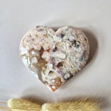 Edelsteen Druzy Pink Amethyst Heart, 8–10 cm, Moonlight Gemstones