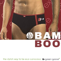 green-goose Bamboe Herenslips - 2 Stuks - Grijs en Groen - 85% Bamboe