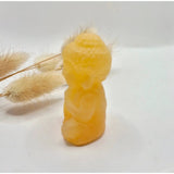 Edelsteen Gele Calciet Buddha 5cm Moonlight Gemstones yellow calcite statue for meditation decor