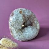 Moonlight Gemstones XL Pink Amethyst Druzy Geode Freeform, 1103 g, statement piece