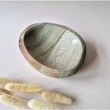 Ocean Jasper schaal (oval) handgeslepen edelstenen kom Moonlight Gemstones, XL, 890 gram