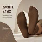 green-goose Alpaca Sokken - Medium dikte, 2 paar; bruine, zachte sokken
