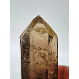 Golden rutile smoky quartz tower crystal, 300g, AA+