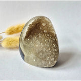 Druzy agate geode from Uruguay, 234 g, natural Moonlight Gemstones specimen