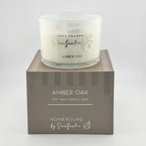 Soya wax geurkaars  "Amber Oak" 320 gram