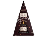 Scent Junkie Noël reed diffuser by Home Bound in burgundy triangular gift packaging, 100 ml, Festive Cinnamon.