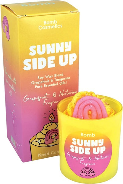 Sunny Side Up Piped Candle