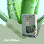 Konjac bad of gezichtsspons