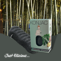 Konjac bad of gezichtsspons