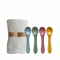 Baby Geschenkset | Spuugdoekjes en Lepeltjes