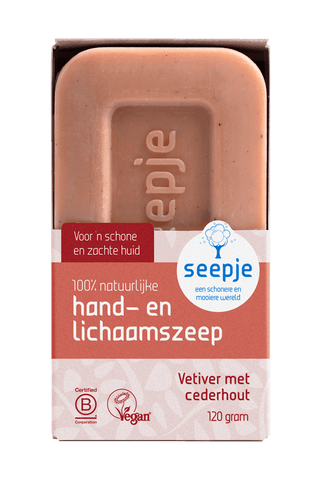 ‘Vetiver met Cederhout’ Hand- en Lichaamszeep