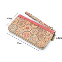 Cork Ladies Wallet | Hexagon Red