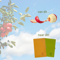 Appeel Notitieboekje met Potlood | Gemaakt van Appelpulp