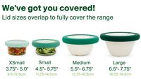 "Food Huggers®  Deksel " Gradual Green "
