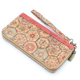 Cork Ladies Wallet | Hexagon Red