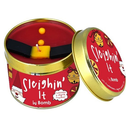 Sleighin' It Tinned Candle