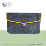 Vilt Laptophoes | 38x28 cm | Donker Grijs
